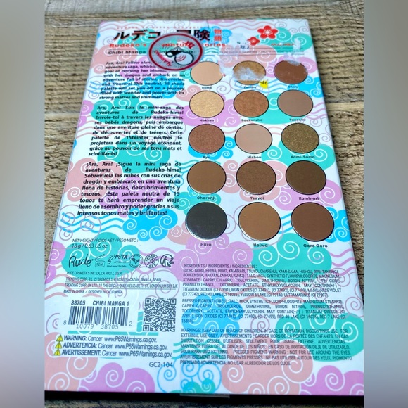 Anime Series Eyeshadow‎ Palette Rudekos Adventure Stories Chibi Manga Rude Japan - Picture 2 of 2